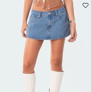 Denim Micro Skort